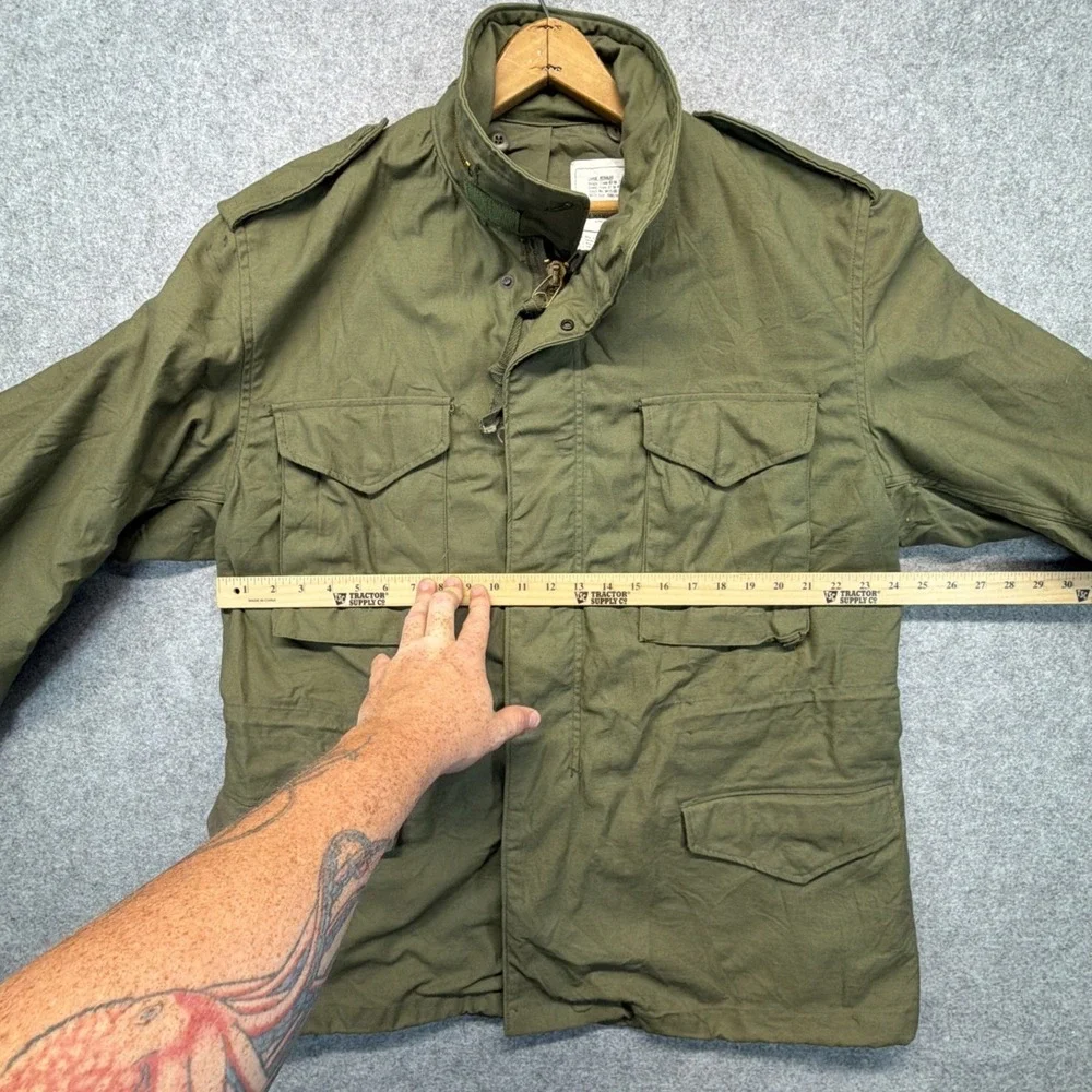 Alpha Industries M65 Field Jacket Olive Mens Large Cold Weather USA 70s 80s
